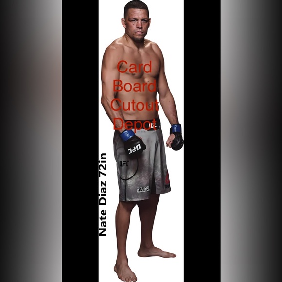 Nate Diaz Life Size Cardboard Cutout Free Shipping! LAST ONE